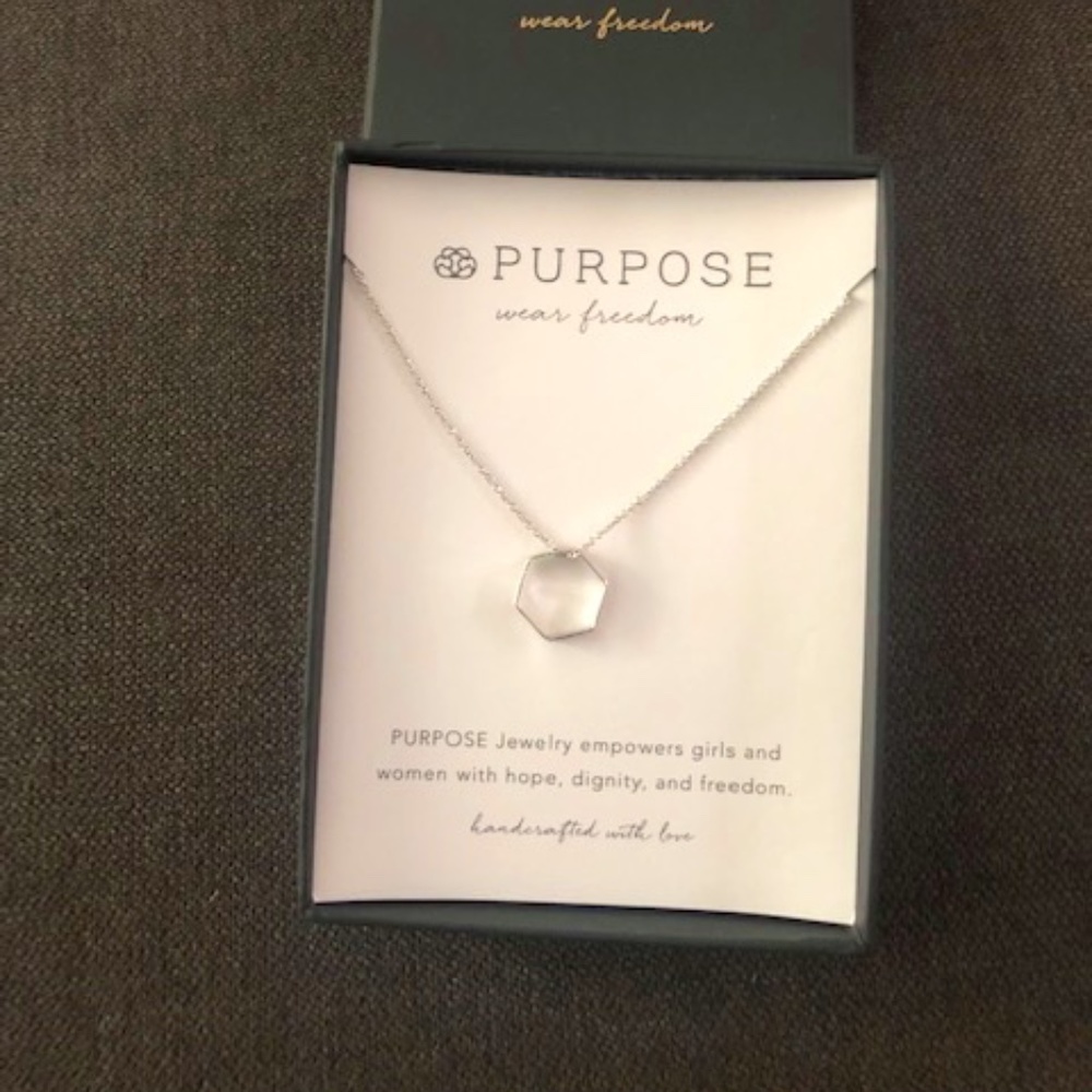 NWT Purpose Jewelry - Rhodium Necklace